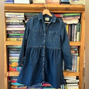 Sezane Leana Dress - Denim Mini Dress